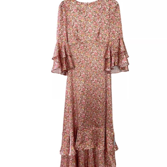 Liberty silk gala gown Size Medium Blush - Picture 3 of 5
